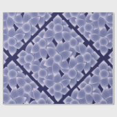 Papier Cadeau Fleurs violettes (Plat)