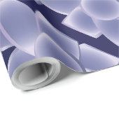 Papier Cadeau Fleurs violettes (Coin rond)