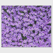 Papier Cadeau Fleurs violettes (Plat)