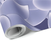 Papier Cadeau Fleurs violettes (Coin rond)