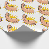 Papier Cadeau Flex de bras fort (Coin)
