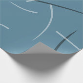 Papier Cadeau Flexible Monochrome Jouer Scribbles Simple (Coin)