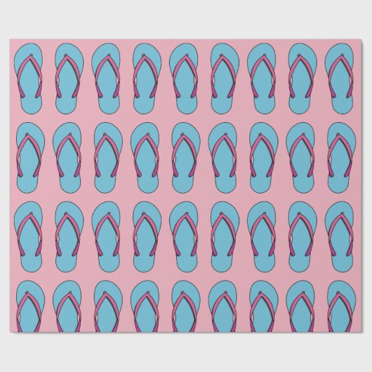 Papier Cadeau Flip Flops de plage (Plat)