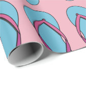 Papier Cadeau Flip Flops de plage (Coin rond)