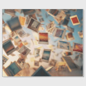 Papier Cadeau Floating Polaroid Memories (Plat)