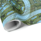 Papier Cadeau Floating sur le lac...... (Coin rond)
