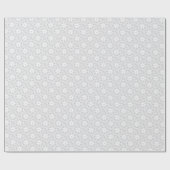 Papier Cadeau flocon blanc (Plat)