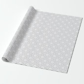 Papier Cadeau flocon blanc (Déroulé)