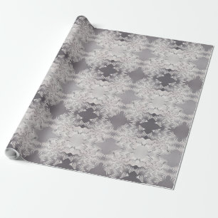 Papier Cadeau flocon d'argent