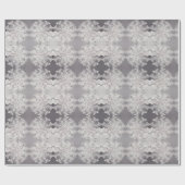 Papier Cadeau flocon d'argent (Plat)