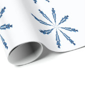 Papier Cadeau Flocon de neige... (Coin rond)
