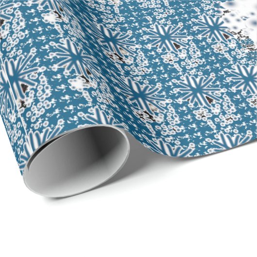 Papier Cadeau Flocon de neige (Coin rond)