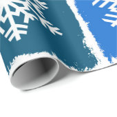 Papier Cadeau Flocon de neige (Coin rond)