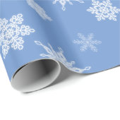 Papier Cadeau Flocon de neige (Coin rond)