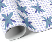 Papier Cadeau Flocon de neige (Coin rond)