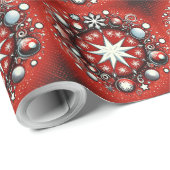 Papier Cadeau Flocon de neige (Coin rond)