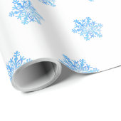 Papier Cadeau flocon de neige (Coin rond)