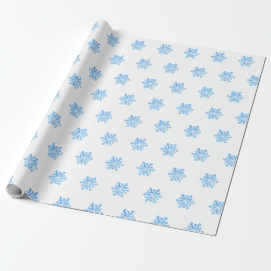 Papier Cadeau flocon de neige (Déroulé)