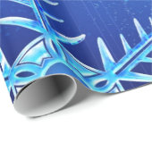 Papier Cadeau Flocon de neige (Coin rond)