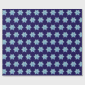 Papier Cadeau Flocon de neige aquarelle (Plat)