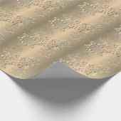 Papier Cadeau Flocon de neige Bronzy (Coin)