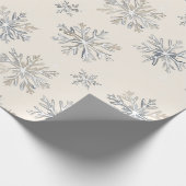 Papier Cadeau Flocon de neige de Noël (Coin)