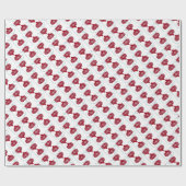 Papier Cadeau Flocon de neige Mittens Noël Papier d'enveloppemen (Plat)