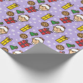 Papier Cadeau Flocon de neige mousseux (Coin)