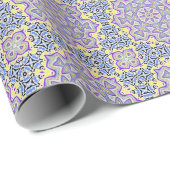 Papier Cadeau Flocon de neige ornemental (Coin rond)