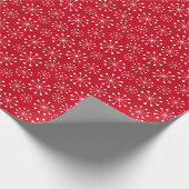 Papier Cadeau Flocon de neige rouge (Coin)