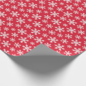 Papier Cadeau Flocon de neige rouge (Coin)