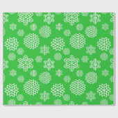 Papier Cadeau Flocon de neige sans joint de Noël (Plat)