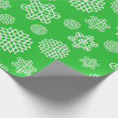 Papier Cadeau Flocon de neige sans joint de Noël (Coin)