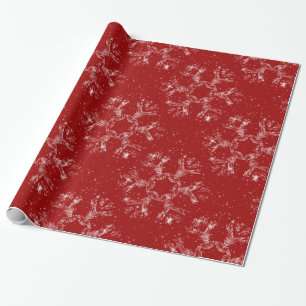 Papier Cadeau Flocon de neige scintillant