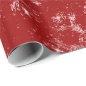 Papier Cadeau Flocon de neige scintillant (Coin rond)