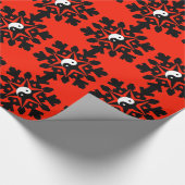 Papier Cadeau Flocon de neige - yin yang (Coin)