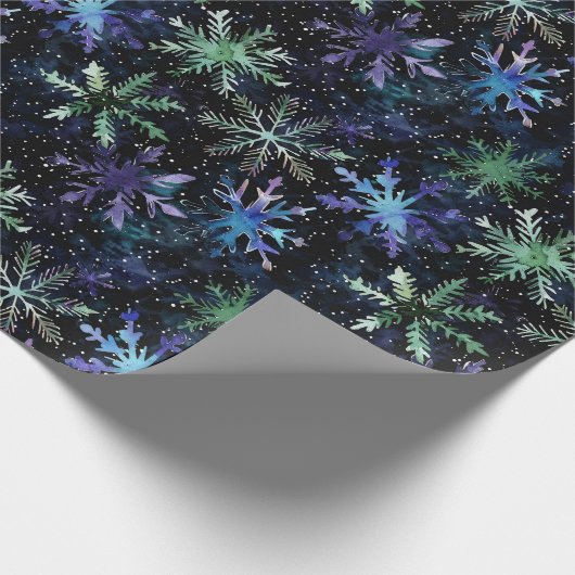 Papier Cadeau Flocon de Noël gothique Éffrayant (Coin)