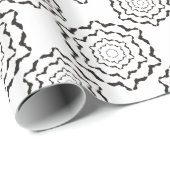 Papier Cadeau Flocon timbré (Coin rond)