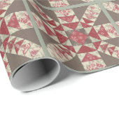 Papier Cadeau Flocons de Neige (Coin rond)