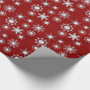Papier Cadeau Flocons de neige de base-ball