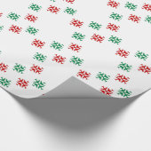 Papier Cadeau Flocons de neige de fête d'avion (Coin)