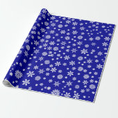 Papier Cadeau Flocons de neige Noël (Déroulé)