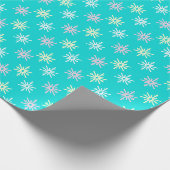 Papier Cadeau Flocons de neige rétro (Coin)