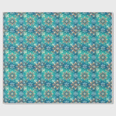 Papier Cadeau Flocons d'hiver (Plat)