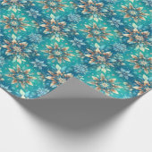 Papier Cadeau Flocons d'hiver (Coin)