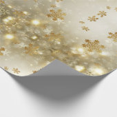 Papier Cadeau flocons dorés (Coin)