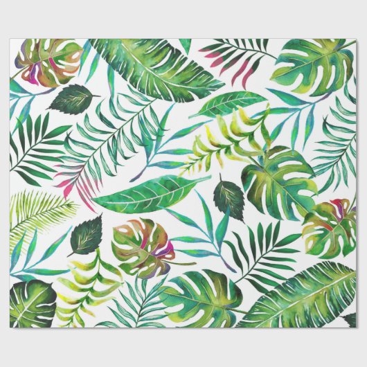 Papier Cadeau Flora tropicale (Plat)