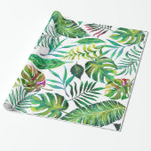 Papier Cadeau Flora tropicale (Déroulé)