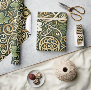 Papier Cadeau Floraison Celtique