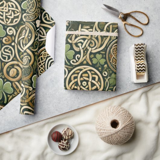 Papier Cadeau Floraison Celtique (Artisanat)